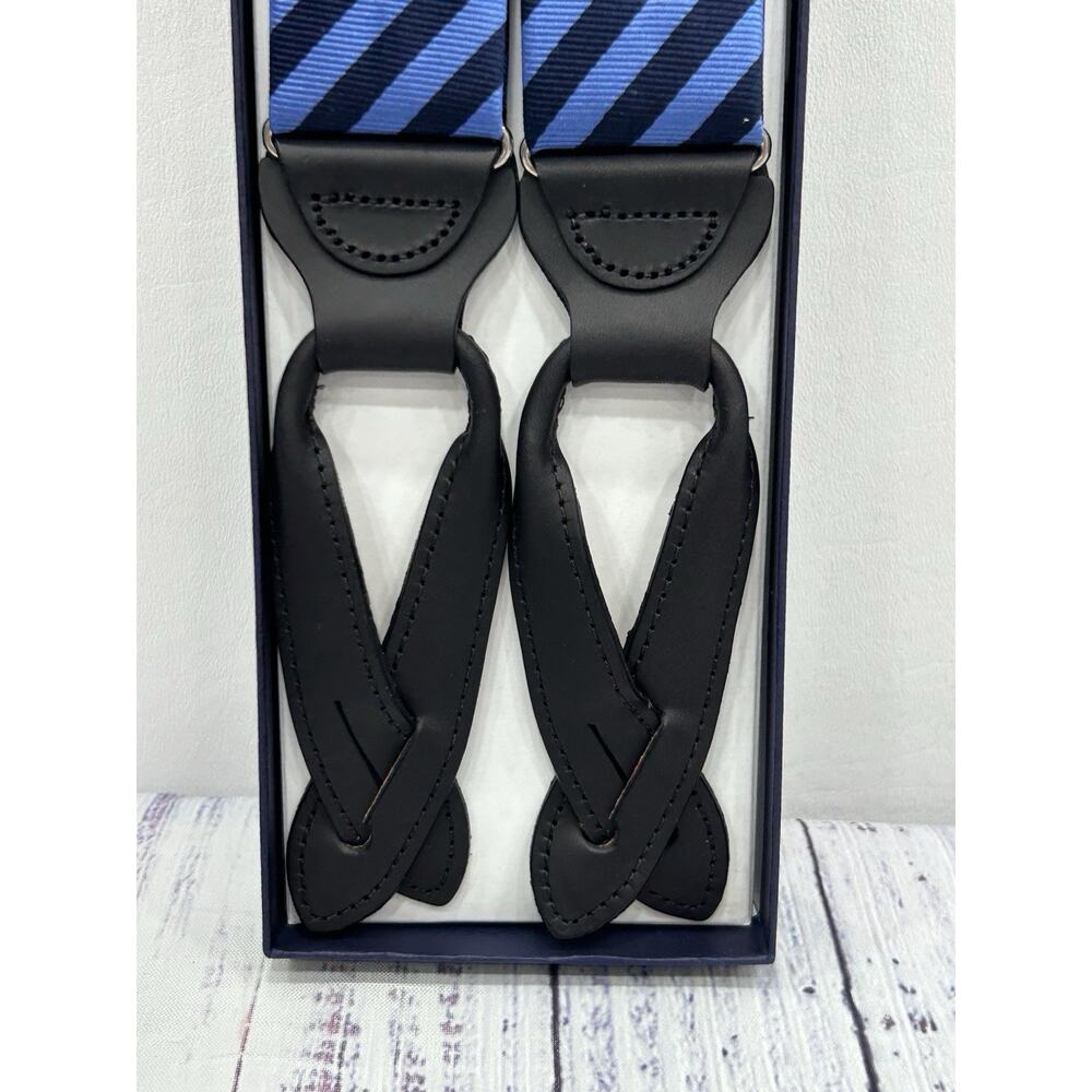 Brooks Brothers Solid Black Formal‎ Button Suspen… - image 2